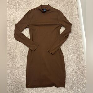 Old Navy Chocolate Long Sleeve Dress